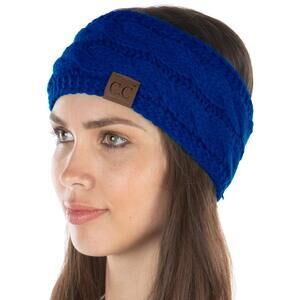 4236 Adjustable Winter Headband For Women Knitted Fleece Lined Ear Warmer